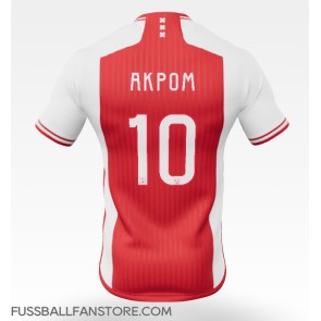 Ajax Chuba Akpom #10 Replik Heimtrikot 2023-24 Kurzarm